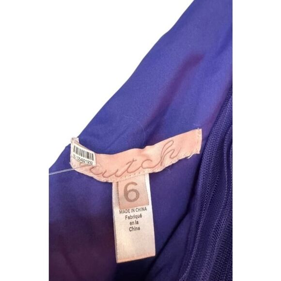 Hutch Xala One Shoulder Tiered Tulle Maxi Dress Size 6 Formal Party Cocktail - Picture 5 of 8